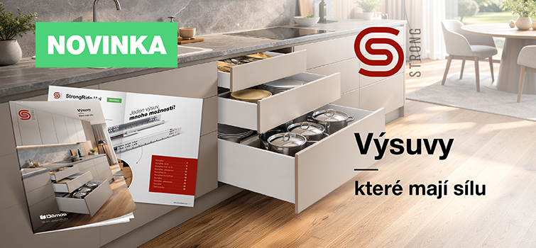 Výsuvy, které mají sílu: řešení Strong pro moderní nábytek Výsuvy, které mají sílu: řešení Strong pro moderní nábytek