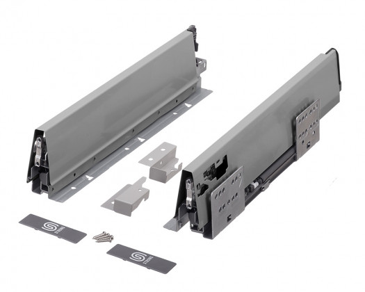 K-StrongBox zásuvka H86/500mm, titan, protiskluz Ago-Kristall 600 černá