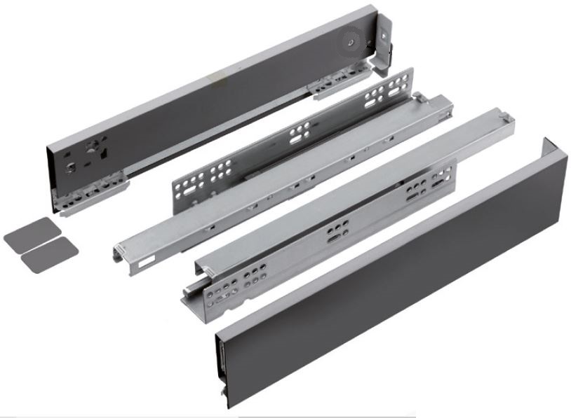 K-StrongMax 16 zásuvka H89/500mm, šedá, protiskluz Ago-System 800 antracit