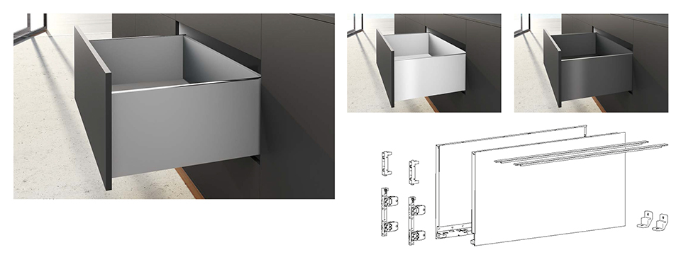 HETTICH 9255353 AvanTech You sada bočnic 251/350 antracit