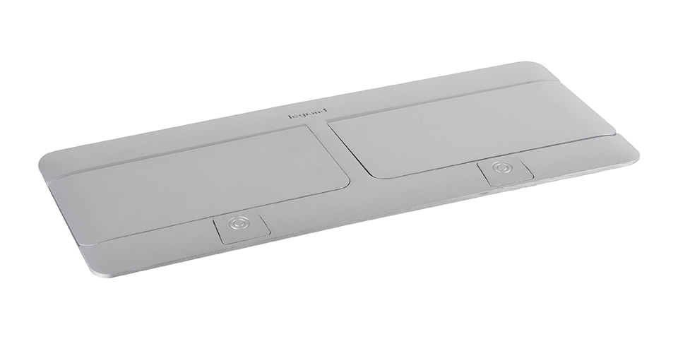 LEGRAND Pop-up dvojitá, 2x 230V, USB A+A napájecí, 1x RJ45, HDMI, hliník