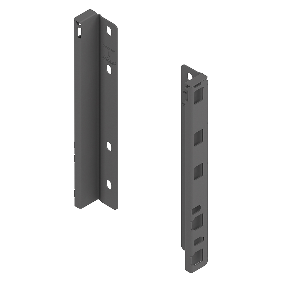 BLUM Merivobox E Boxcap 300 mm, 40 kg, Orion šedá, vnitřní, reling, KOMPLET