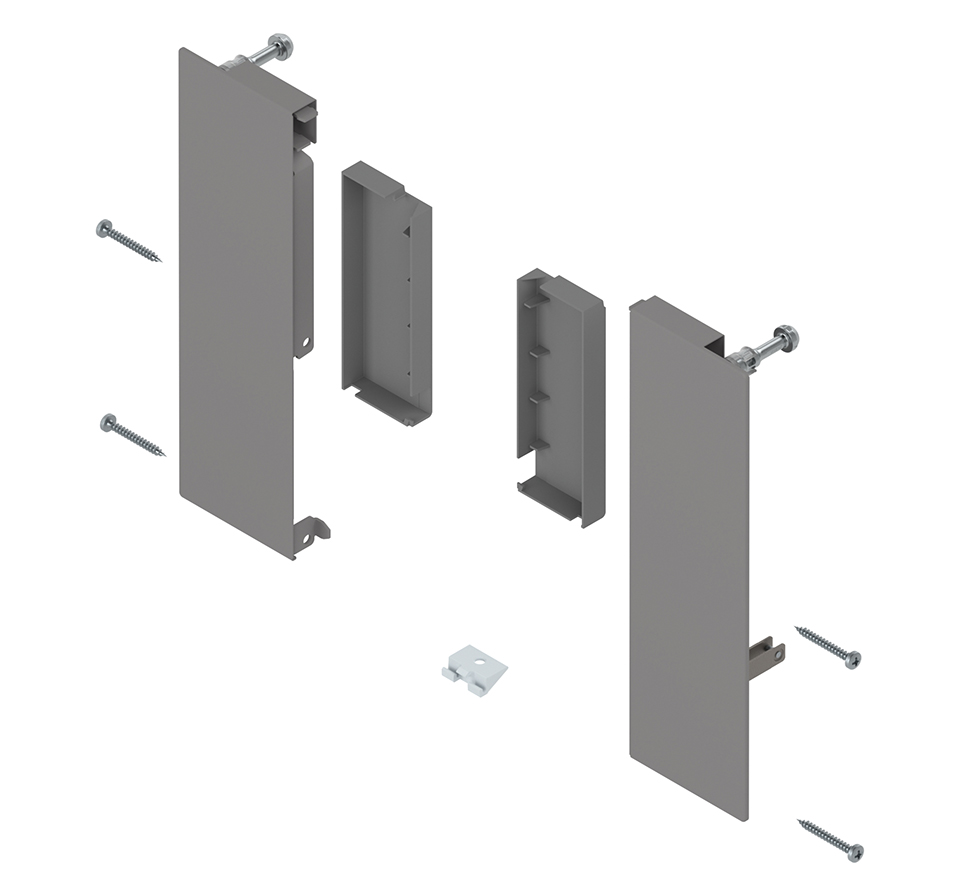 K-BLUM Merivobox, zásuvka E boxcap 500mm/70kg, světle šedá IG, vnitřní, reling