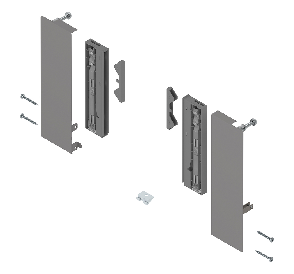 K-BLUM Merivobox, zásuvka E boxcap 550mm/40kg, světle šedá IG, vnitřní, sklo