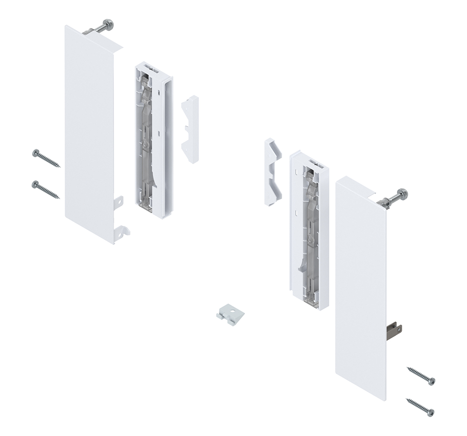 K-BLUM Merivobox, zásuvka E boxcap 600mm/40kg, bílá, vnitřní, sklo