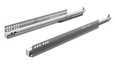 K-HETTICH Atira zásuvka 144, 470mm/30kg, relingy, stříbrná, PTO